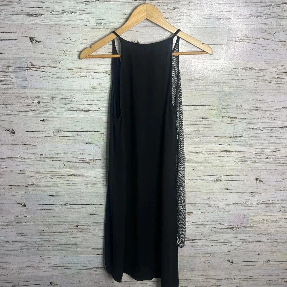 BCBGMAXAZRIA Cici Asymmetrical Colorblock Slip Midi Dress | small - Picture 7 of 8